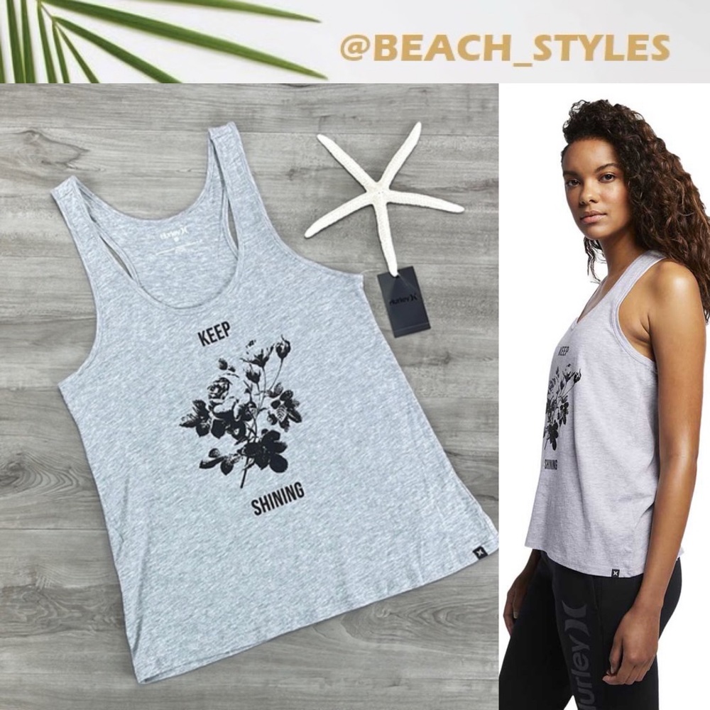 🔆HURLEY🔆 KEEP SHINING TANK TOP - Picture 1 of 10
